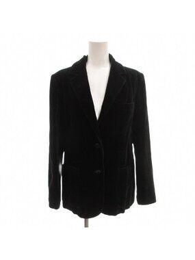 Dior Vintage Velour Tailored Jacket M Fully Lined Black Single TQ